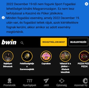 A bwin nem kínál többé sportfogadási lehetőséget