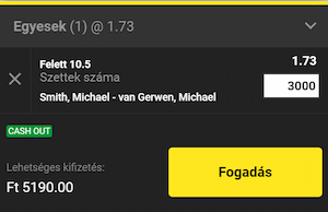 Fogadás a darts vb döntőjére az Unibetnél.