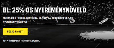 BL: 25%-os nyereménynövelő az Unibetnél