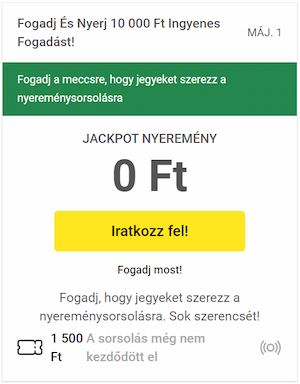 Unibet nyereményjáték - sorsjegy