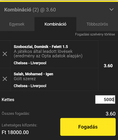 Fogadás a Chelsea-Liverpool meccsre az Unibeten.