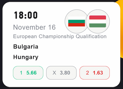 Bulgária-Magyarország - FezBet