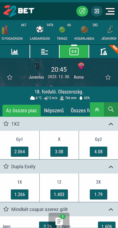 Juve-Roma - 22bet