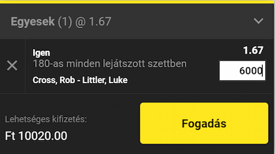 Cross-Littler fogadás - Unibet