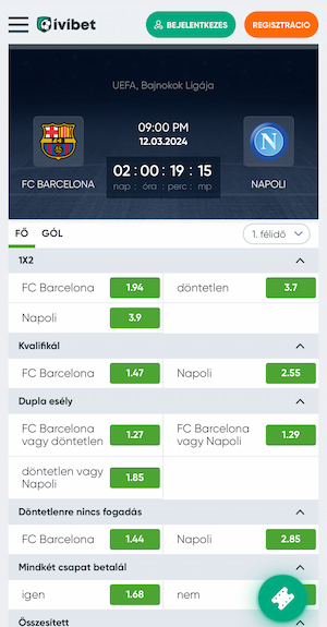 Ivibet - Barcelona-Napoli