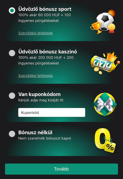 1bet regisztráció