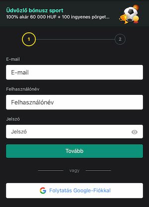 1bet regisztráció